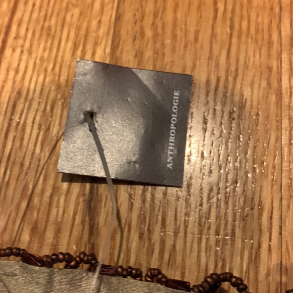 2 (set) Anthropologie beaded placemats silk backing new with tags - Picture 4 of 5